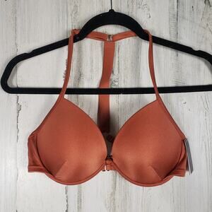 NWT Victoria's Secret Shine Strap Full Coverage Push-Up Bikini Top Size 32DD (E)